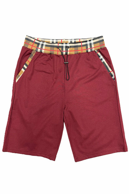 Checkered Detail Shorts